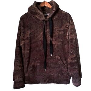 Rewash Camo Hooded Sherpa Sweatshirt Size Large